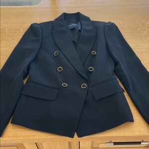 Club Monaco Black Blazer with Gold Buttons